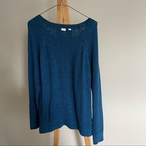 Blue Crew Neck Sweater